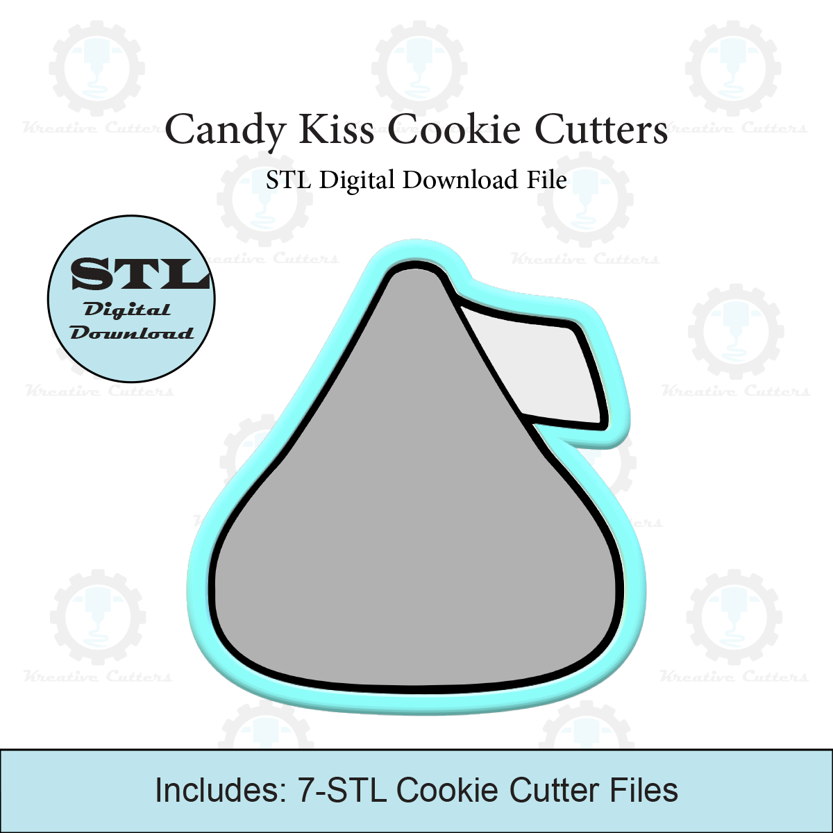 Candy Kiss Cookie Cutters | STL Files
