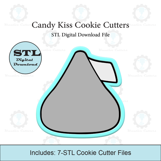 Candy Kiss Cookie Cutters | STL Files