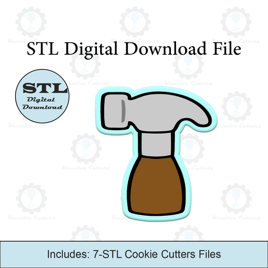 Hammer Cookie Cutters | STL File