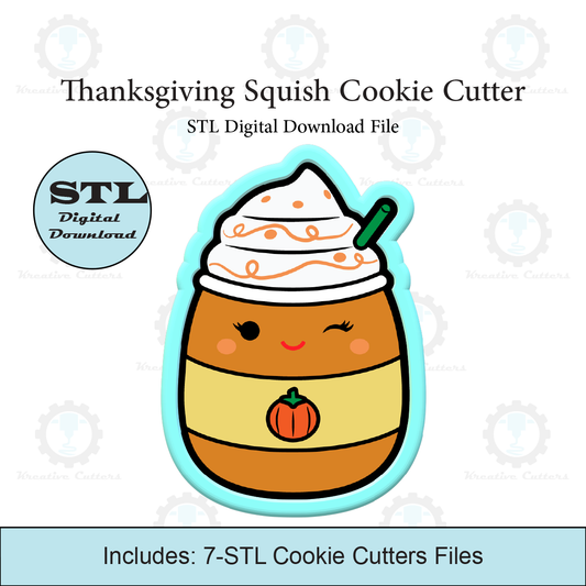 Thanksgiving Squish Cookie Cutter | STL File