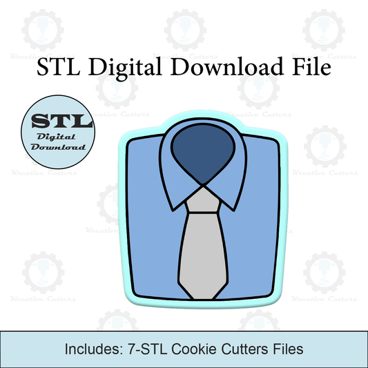 Dad Shirt and Tie Cookie Cutters | STL File