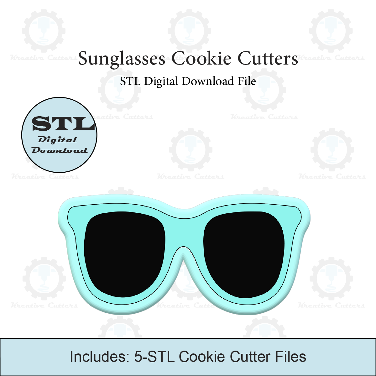 Sunglasses Cookie Cutters | STL Files