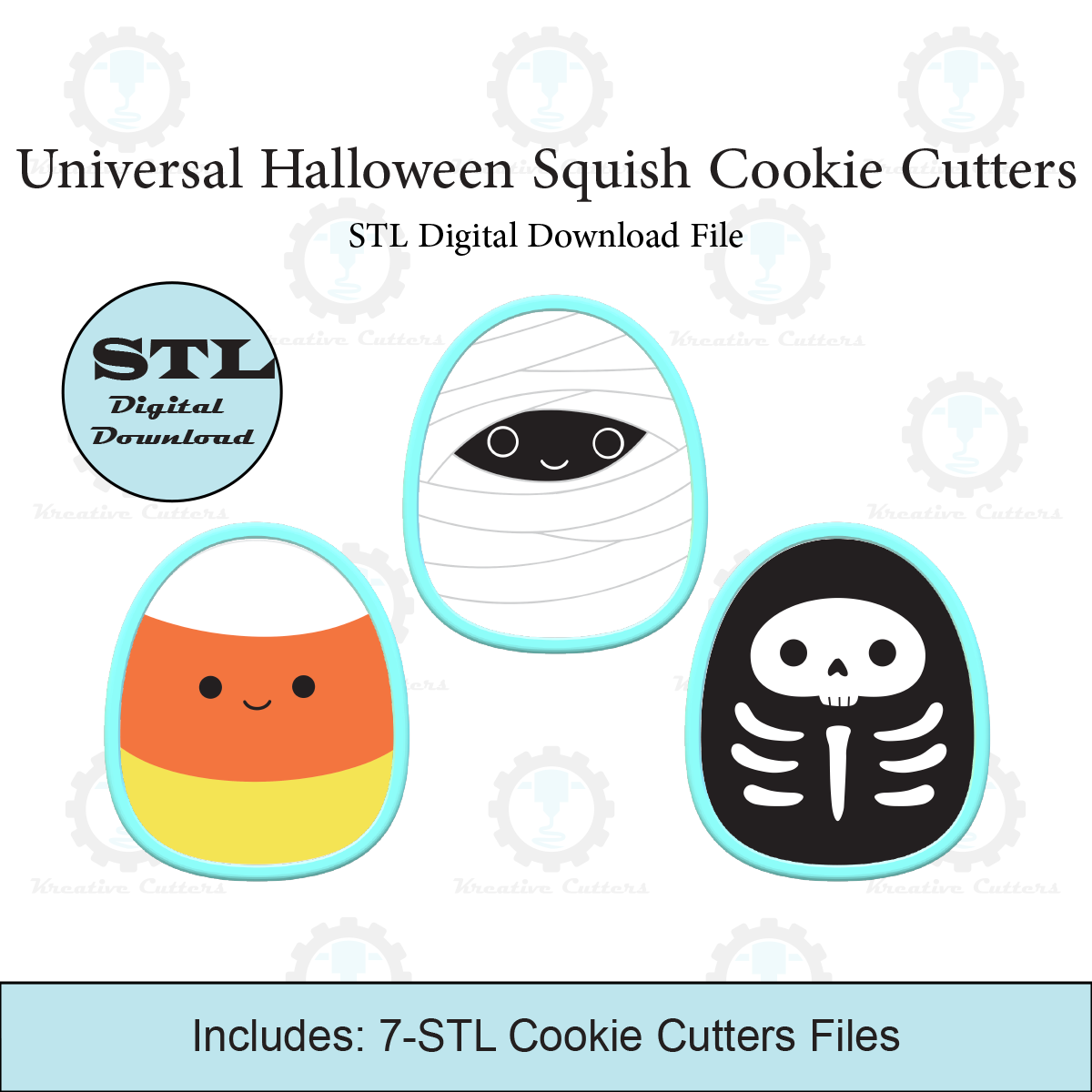 Universal Halloween Squish Cookie Cutter | STL File