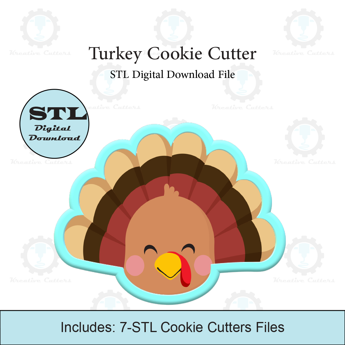 Turkey Cookie Cutter | STL File