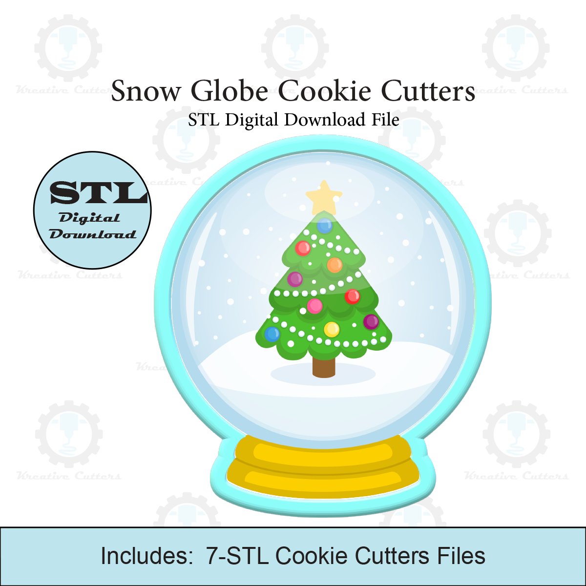 Snow Globe Cookie Cutters | STL File
