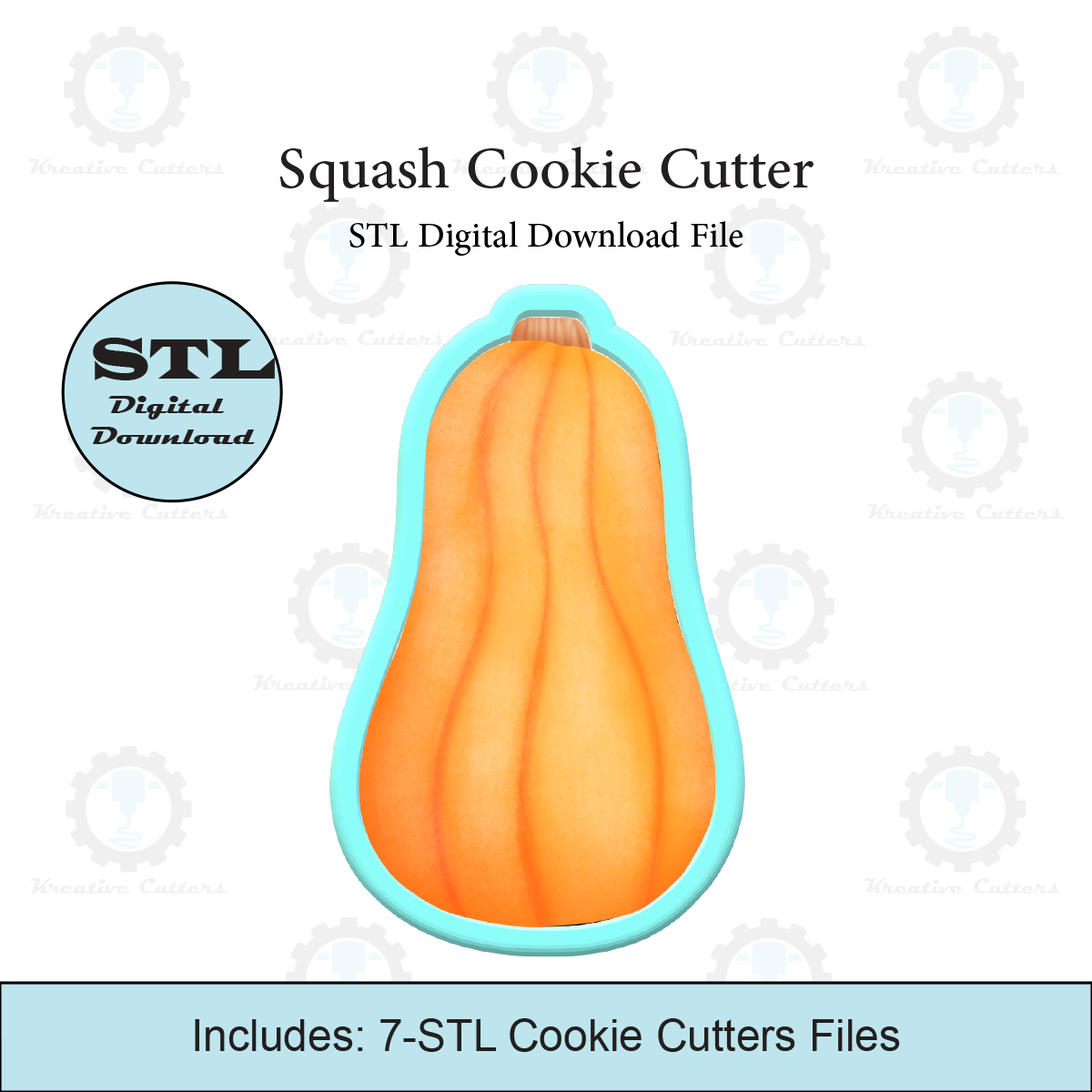 Squash Cookie Cutter | STL File