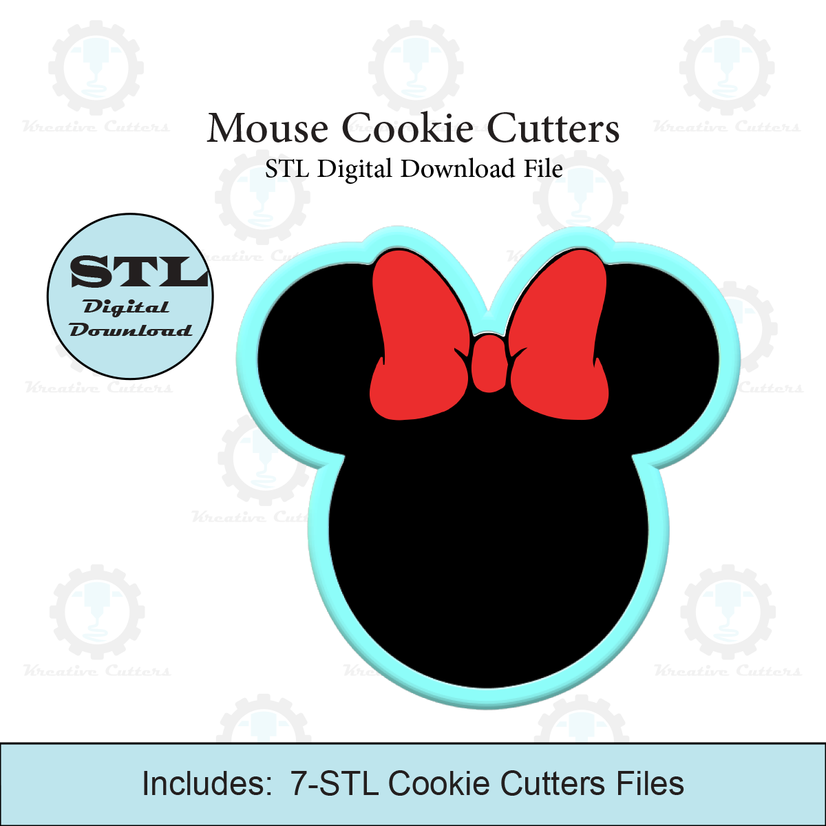 Girl Mouse Cookie Cutter | STL File