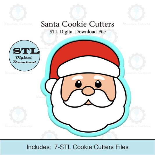 Santa Cookie Cutters | STL File