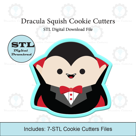 Dracula Squish Cookie Cutter | STL File