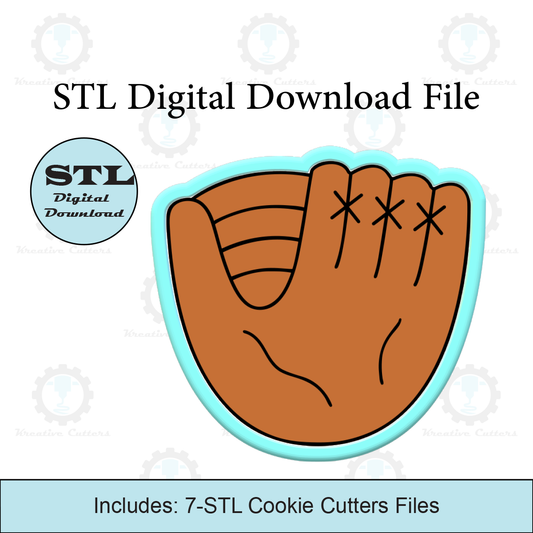 Baseball Glove Cookie Cutter | STL File