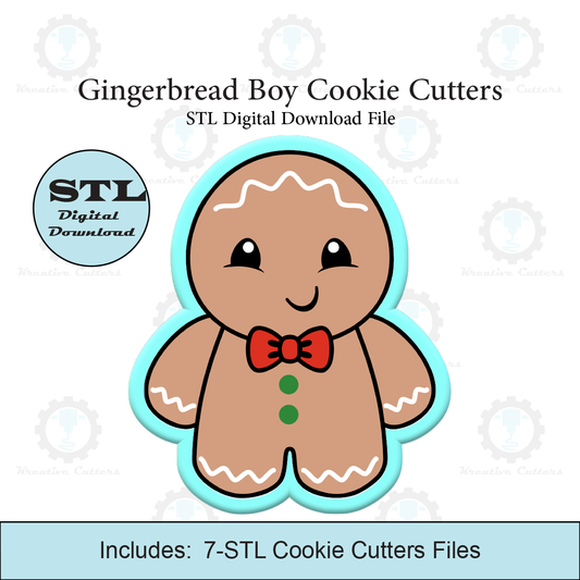 Gingerbread Boy Cookie Cutters | STL File