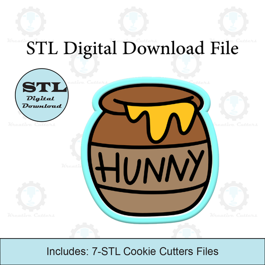 Hunny Pot Cookie Cutters | STL File