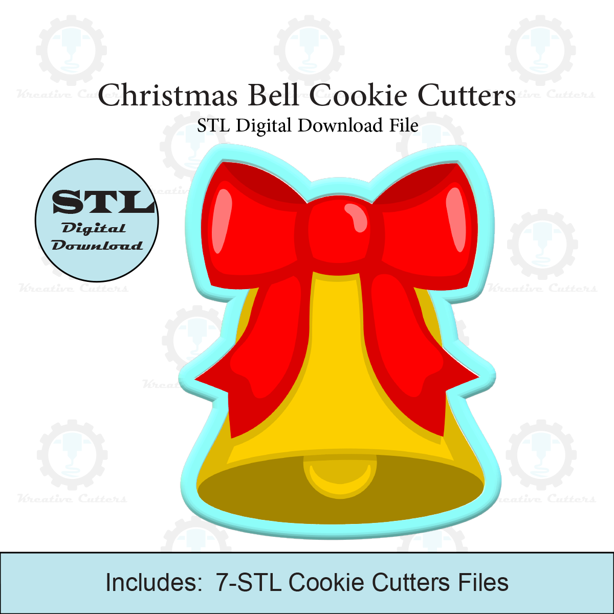 Christmas Bell Cookie Cutters | STL File