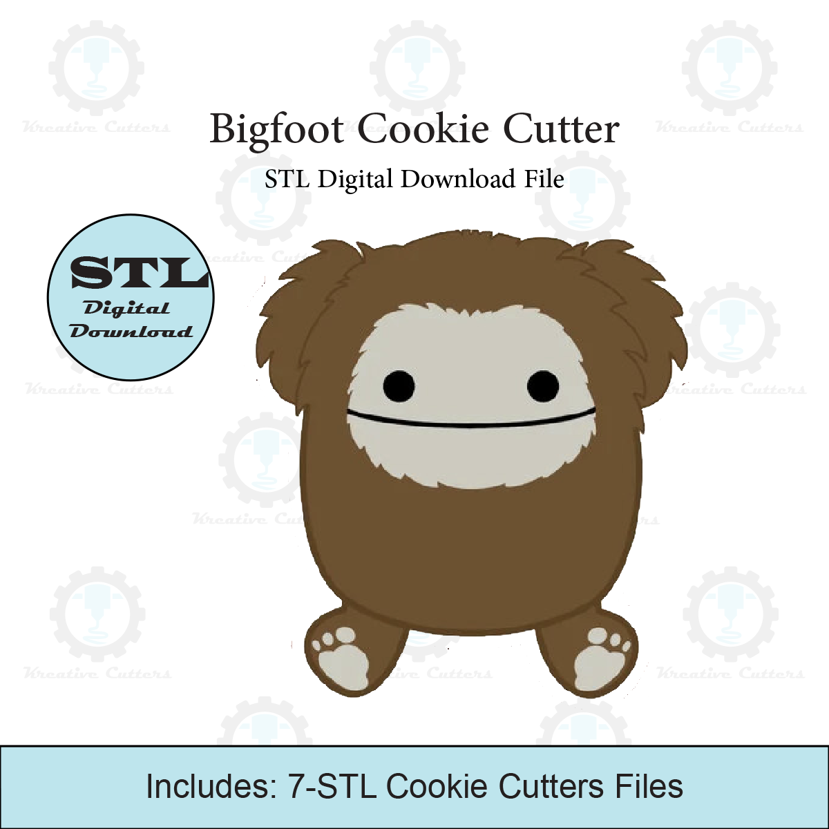 Bigfoot Cookie Cutter | STL File
