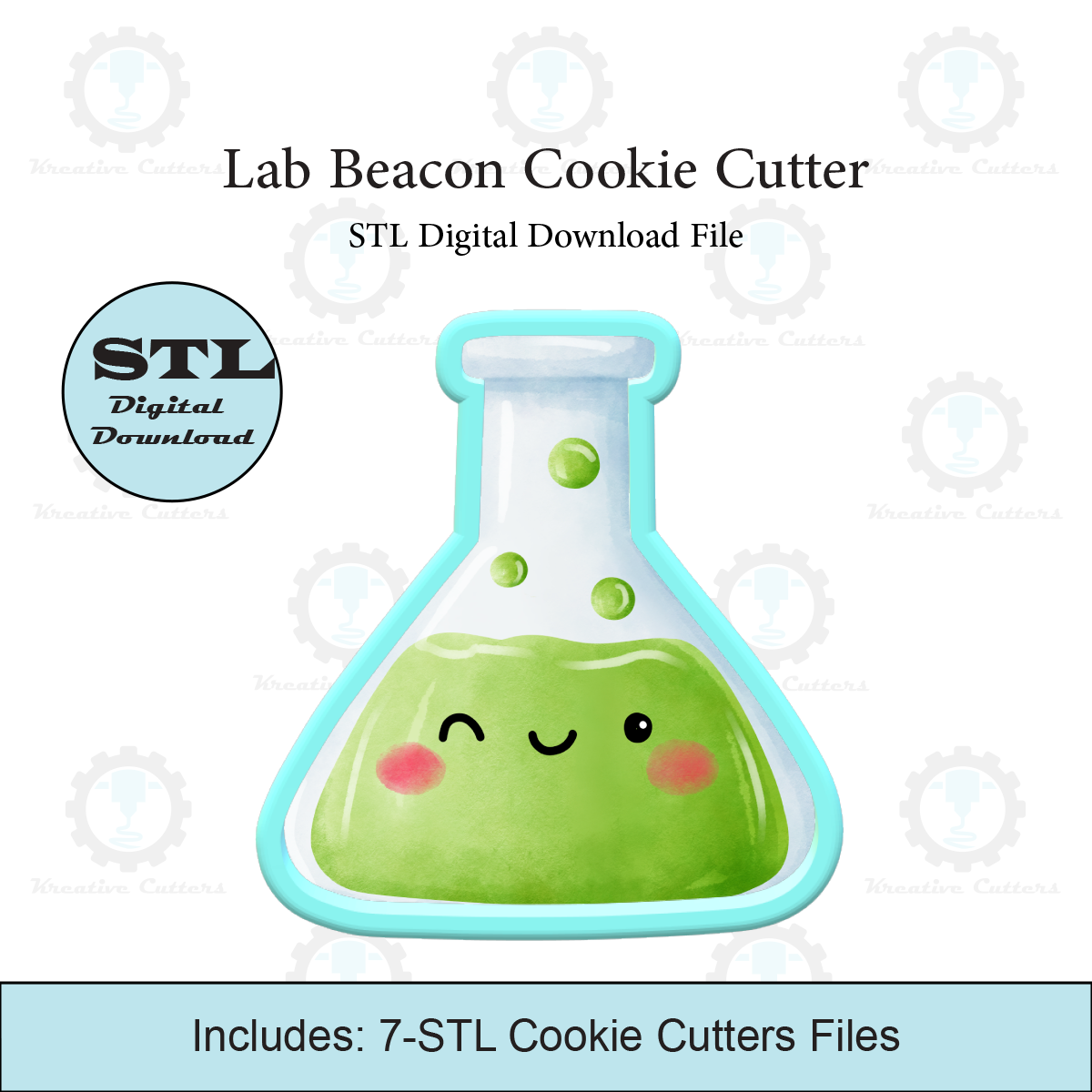 Lab Beacon Cookie Cutter | STL File