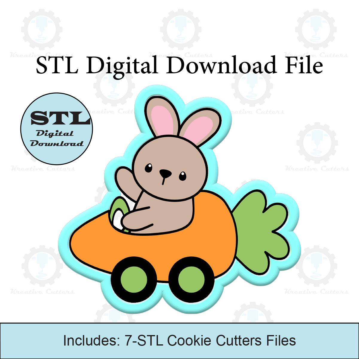 Carrot Car Cookie Cutter | STL File