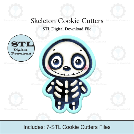 Skeleton Cookie Cutter | STL File