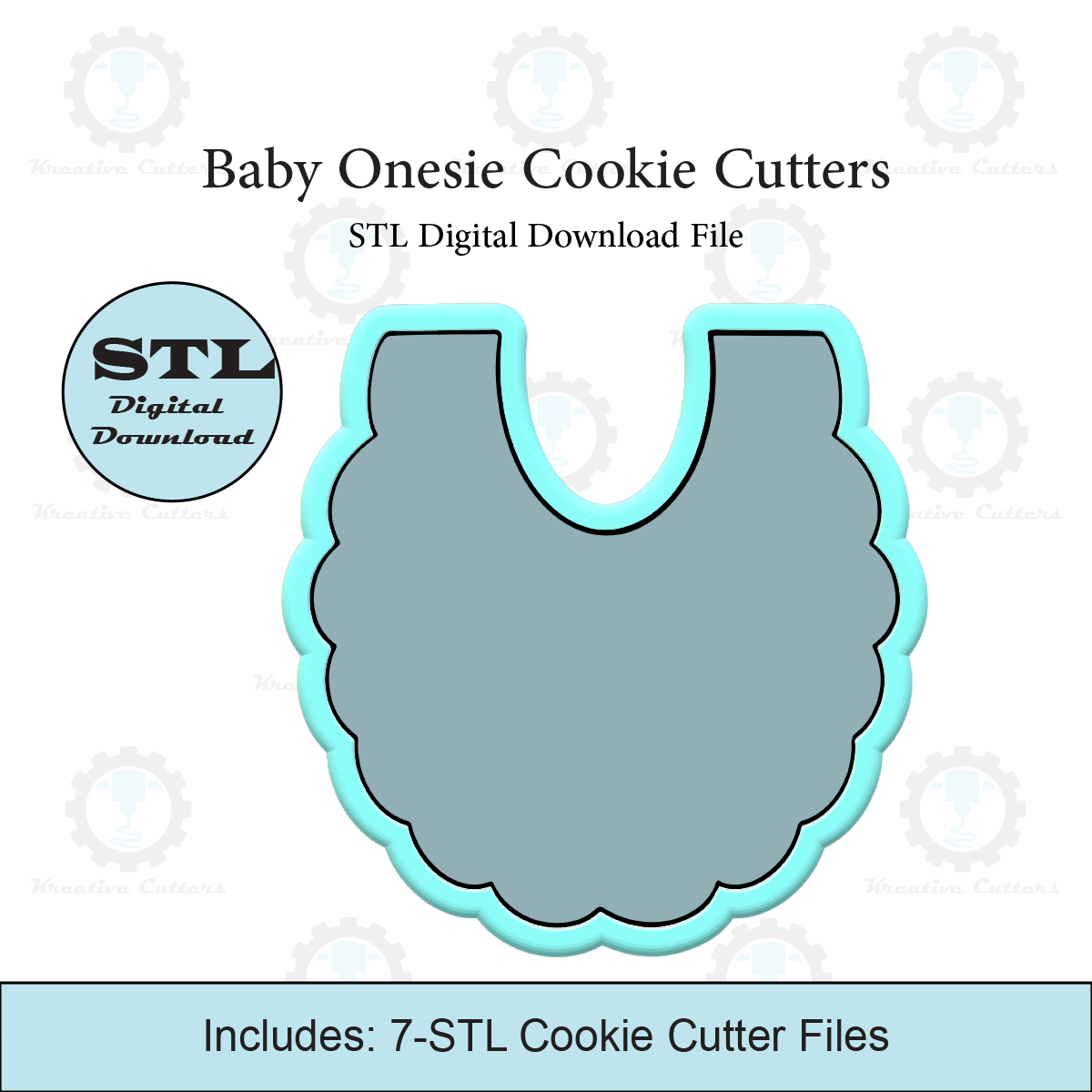 Baby Bib Cookie Cutters | STL Files
