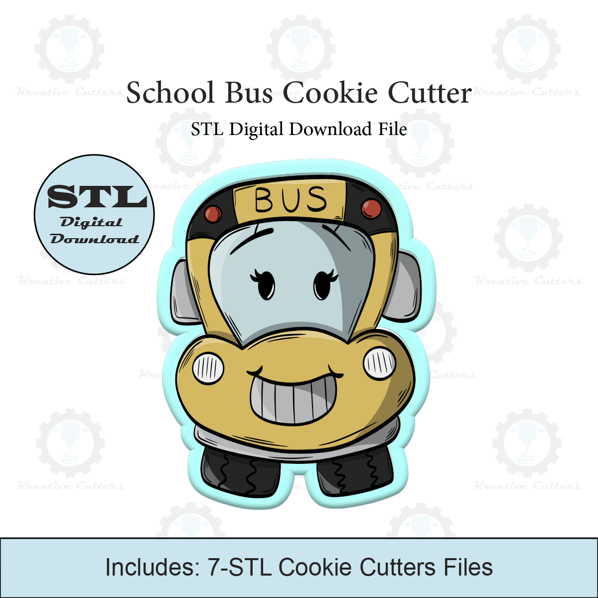 School Bus Cookie Cutter 2| STL File