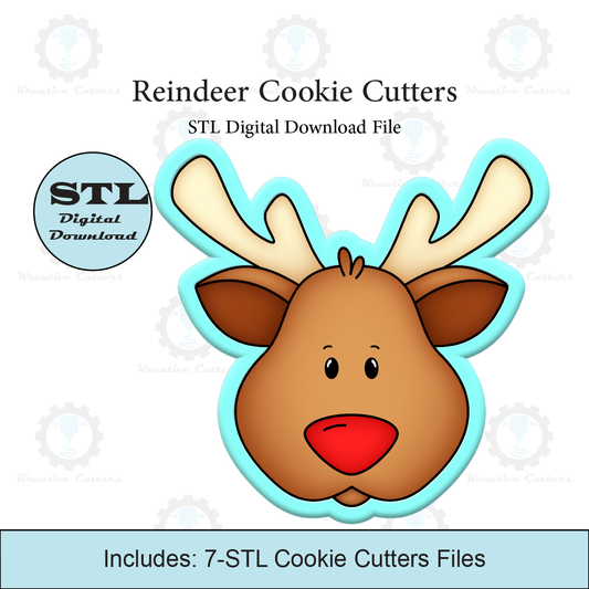 Reindeer Cookie Cutter | STL File