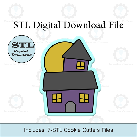 Halloween Haunted House Cookie Cutters | STL File