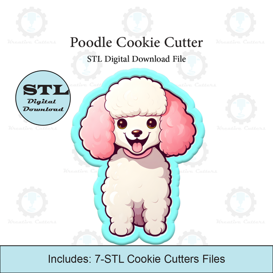 Poodle Dog Cookie Cutter | STL File