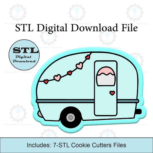 Camping Trailer Cookie Cutter | STL File