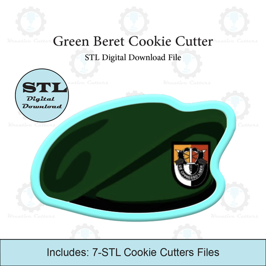 Green Beret Cookie Cutter | STL File