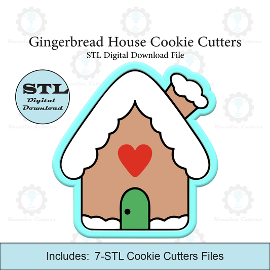 Gingerbread House Cookie Cutters | STL File