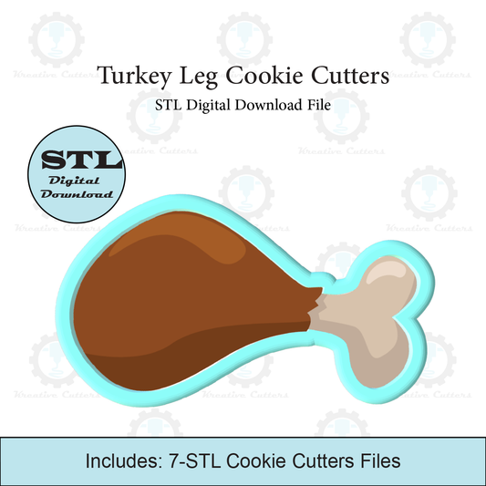 Turkey Leg Cookie Cutter | STL File