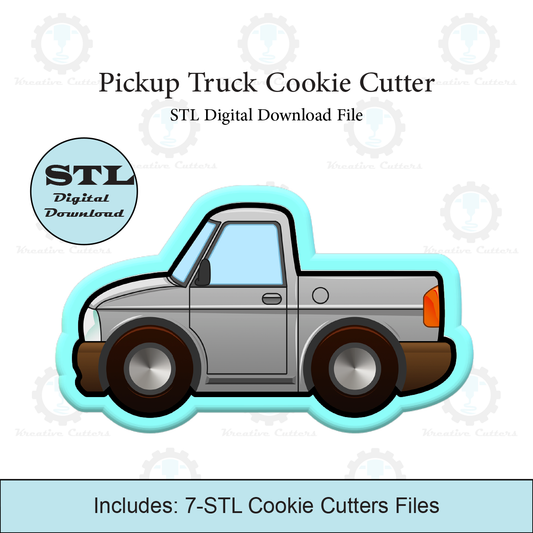 Pickup Truck Cookie Cutter | STL File