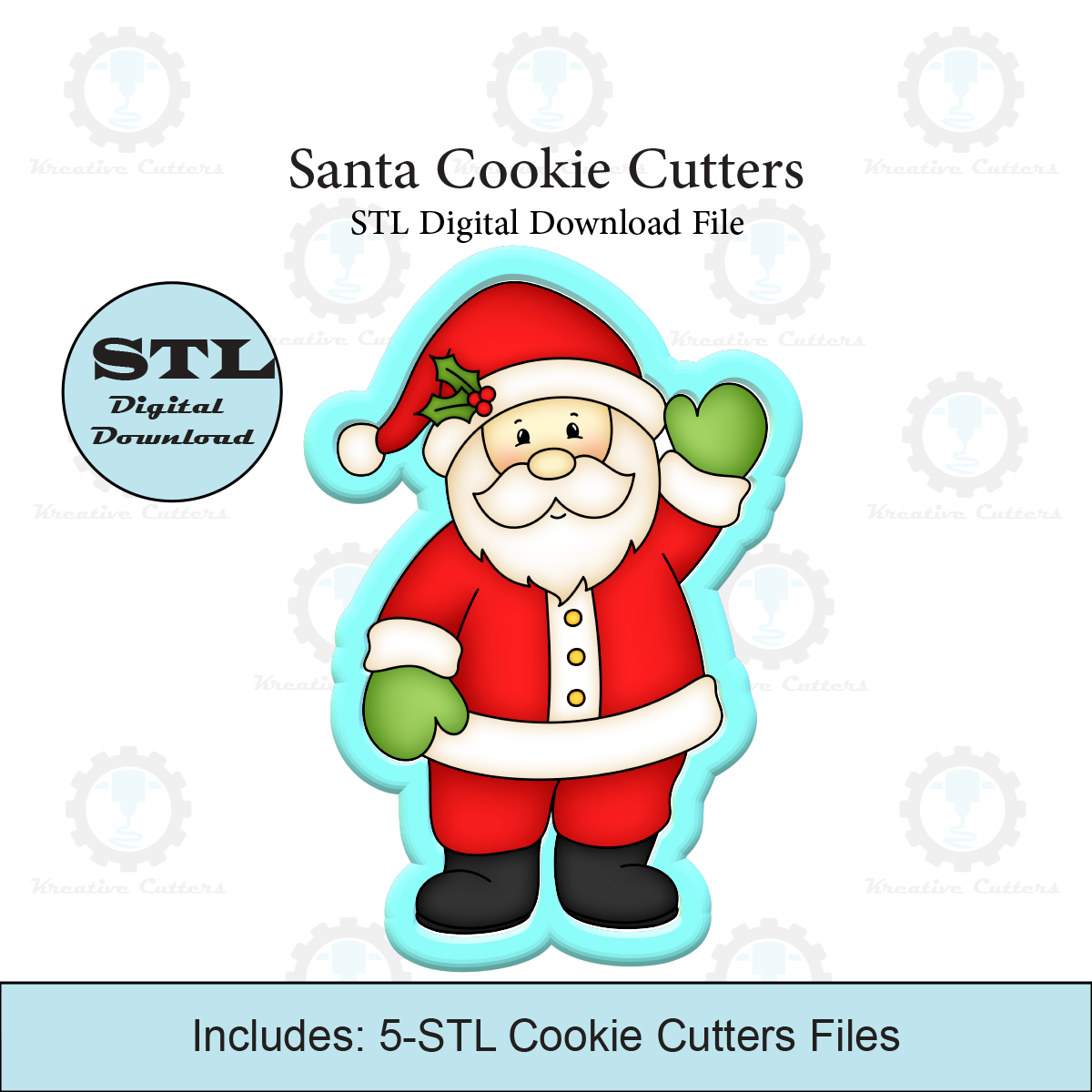 Santa Cookie Cutter | STL File