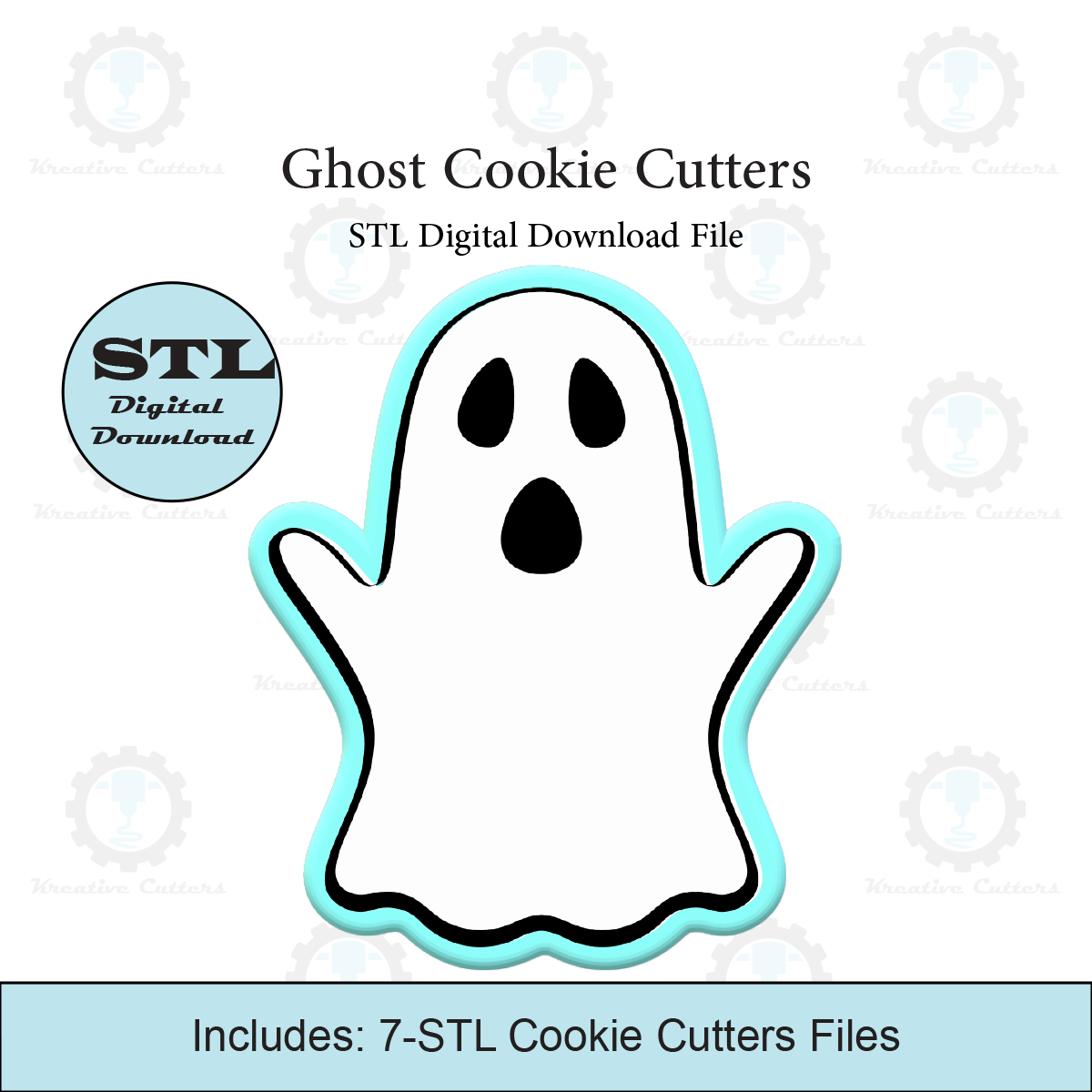 Halloween Ghost Cookie Cutter | STL File