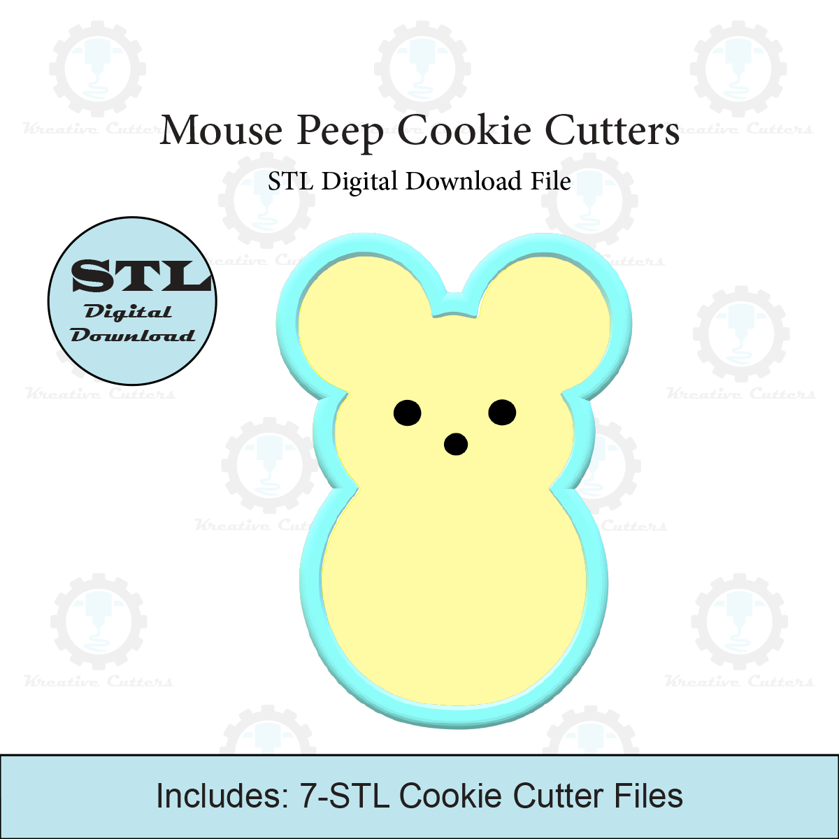 Mouse Peep Cookie Cutters | STL Files