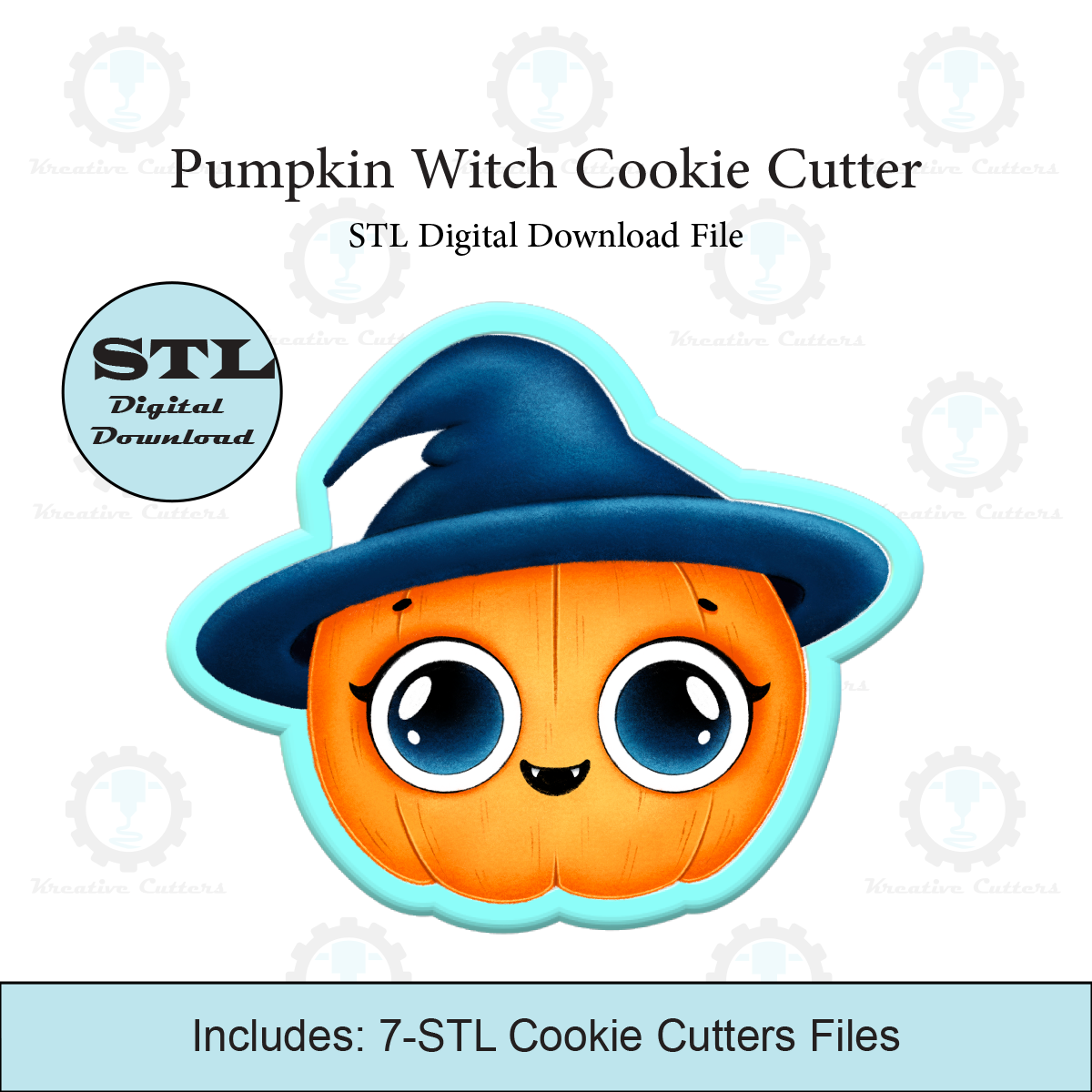 Pumpkin Witch Cookie Cutter | STL File