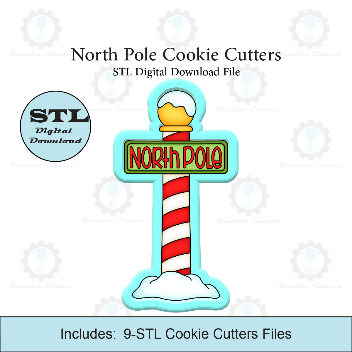 North Pole Cookie Cutters | STL File