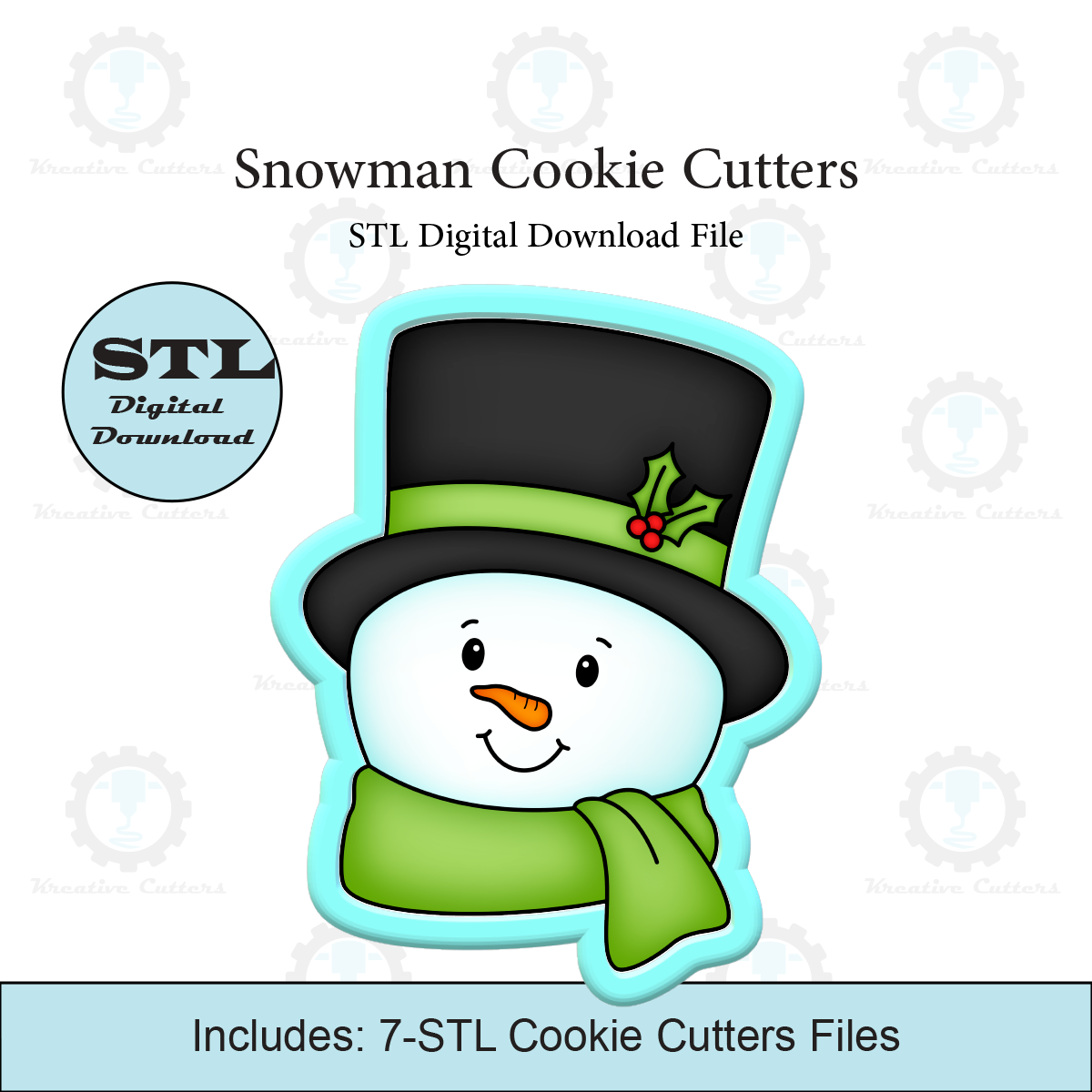 Snowman Cookie Cutter | STL File