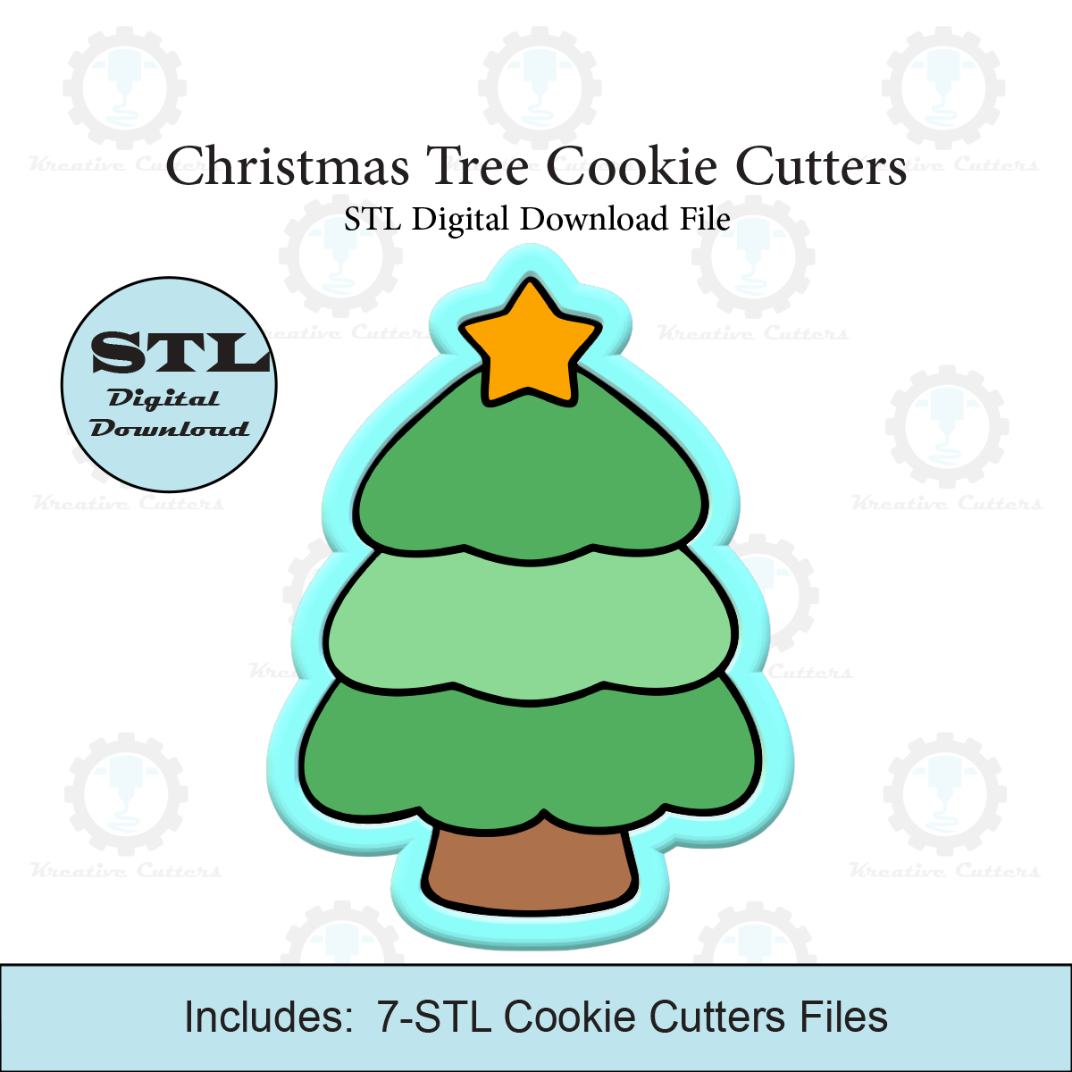 Christmas Tree Cookie Cutters | STL File