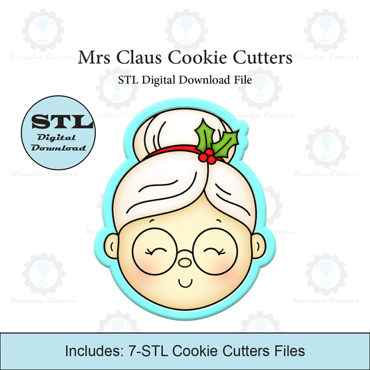 Mrs Claus Cookie Cutter | STL File