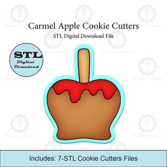 Carmel Apple Cookie Cutter | STL File
