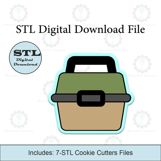 Fishing Tackle Box Cookie Cutters | STL File