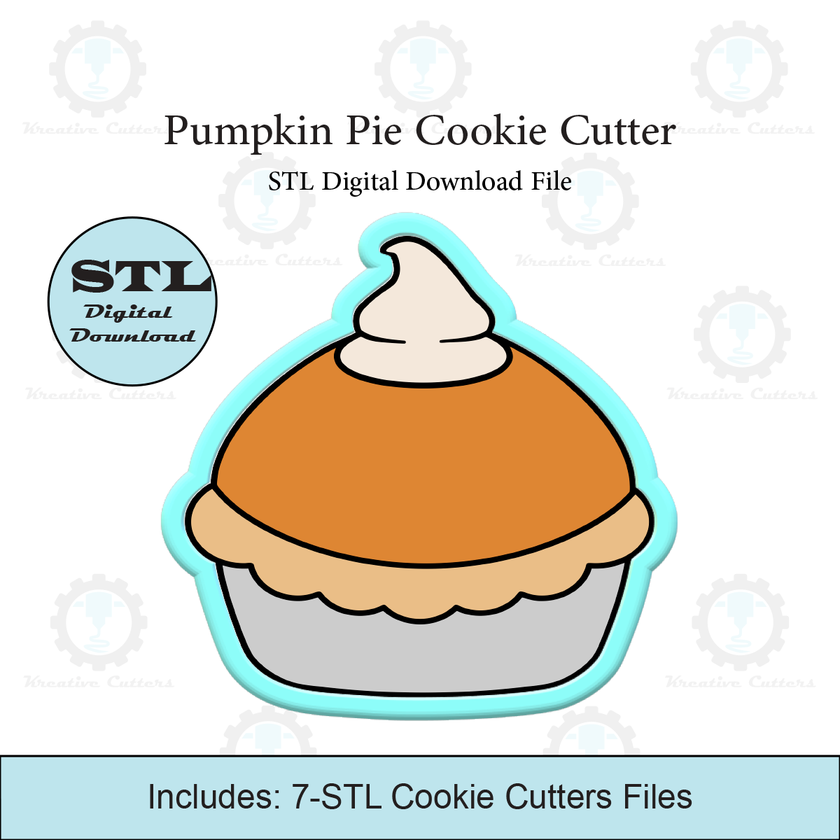 Pumpkin Pie Cookie Cutter | STL File
