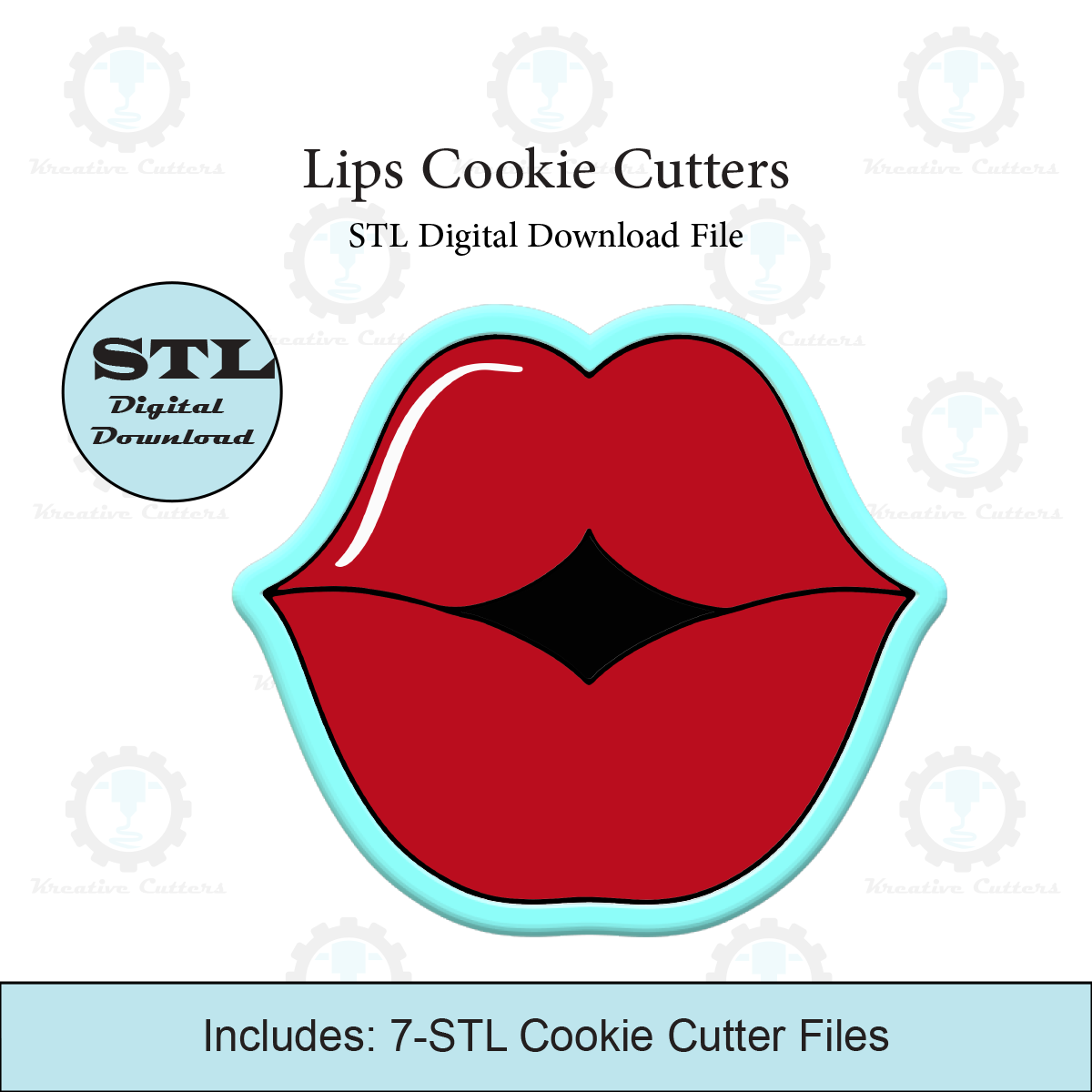 Lips Cookie Cutters | STL Files