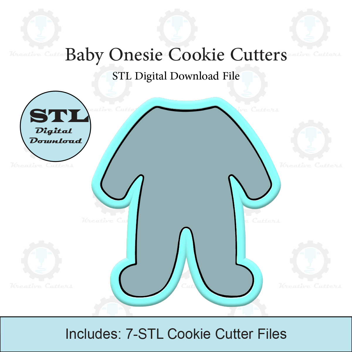 Baby bodysuit Cookie Cutters | STL Files