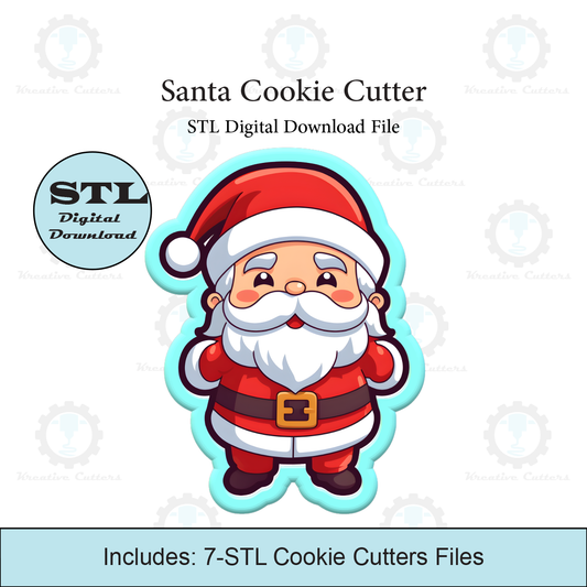 Santa Cookie Cutter | STL File