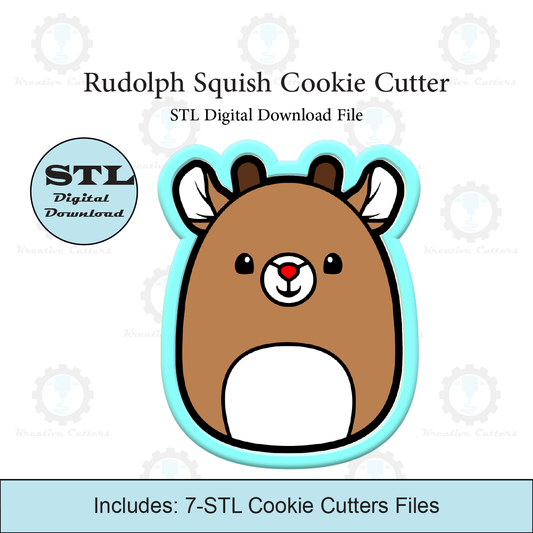 Rudolph Cookie Cutter | STL File