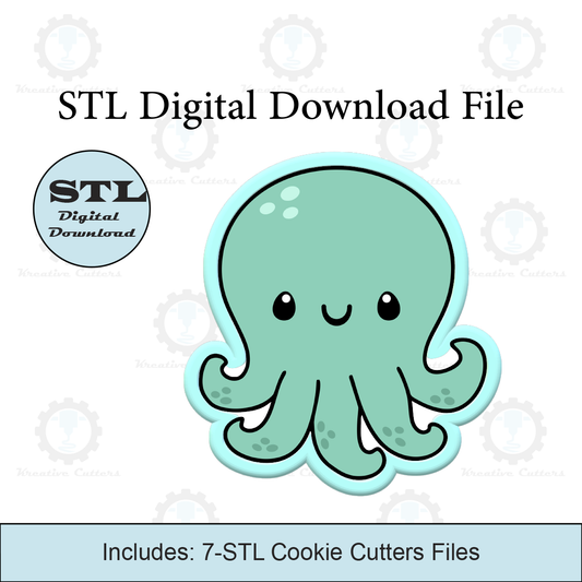 Octopus Cookie Cutters | STL File