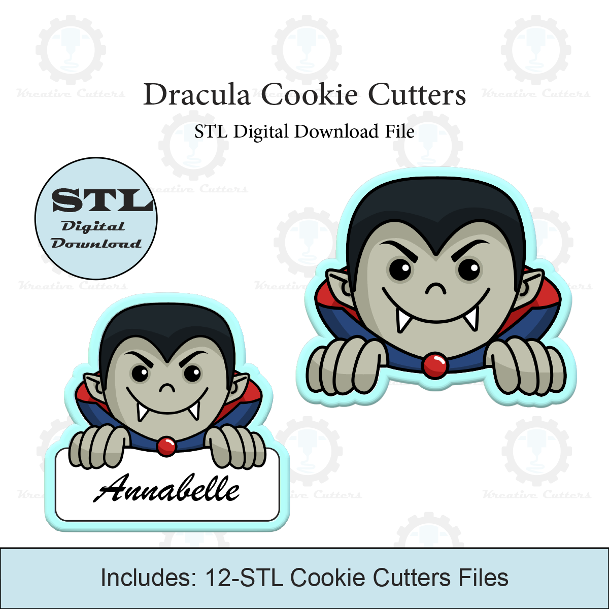 Dracula Cookie Cutter | STL File