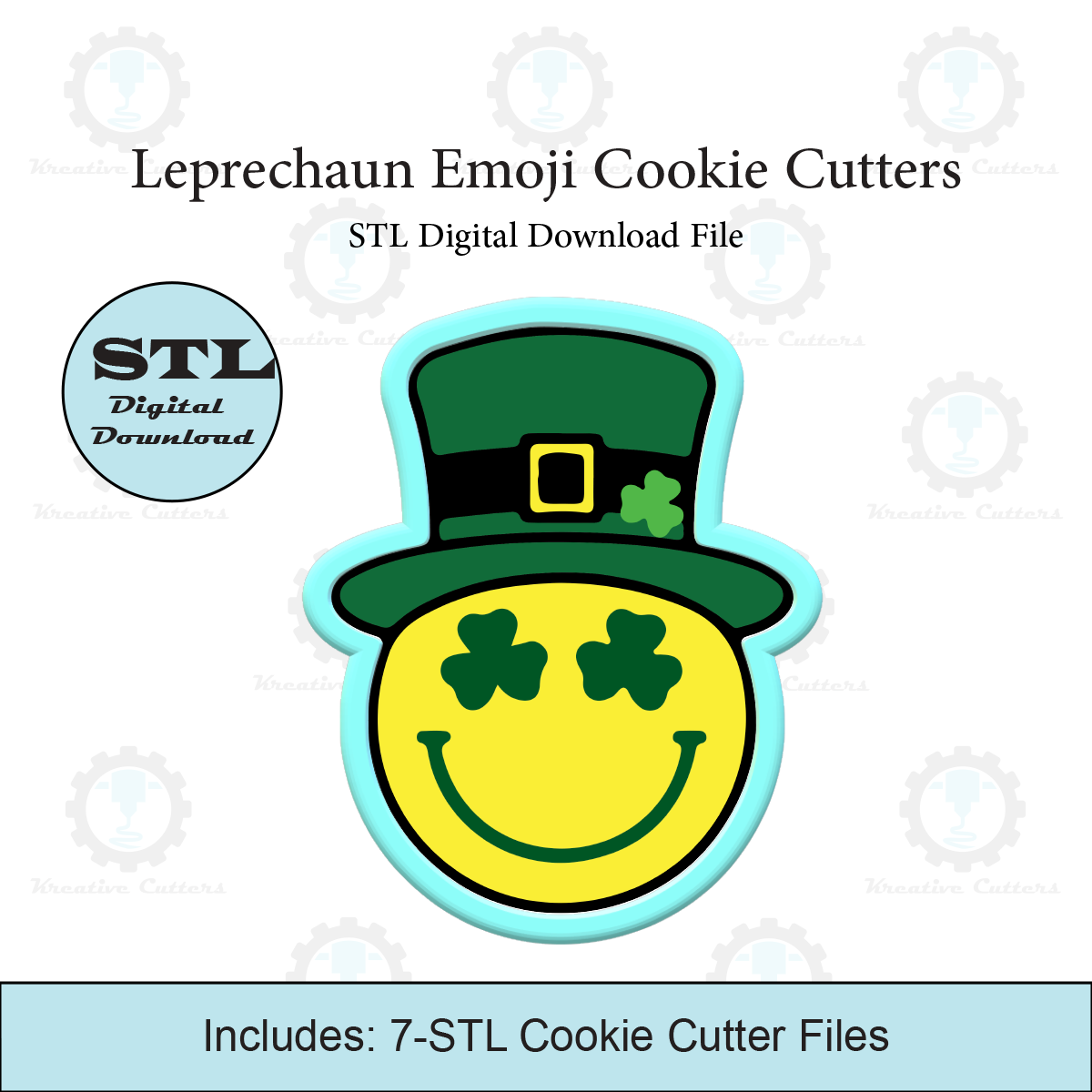 Leprechaun Emoji Cookie Cutters | STL Files