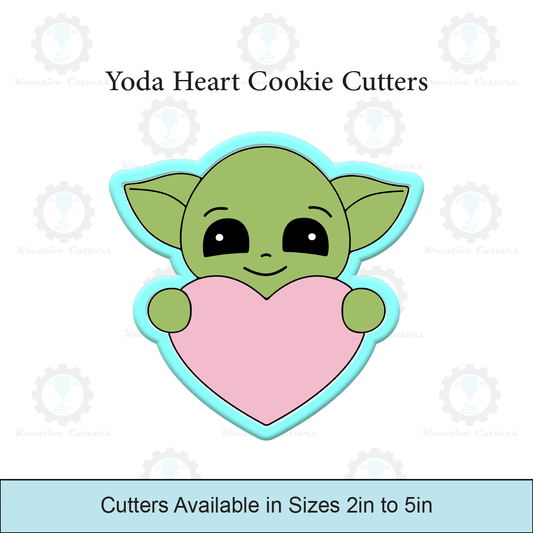 Valentines Baby Alien Heart Cookie Cutters